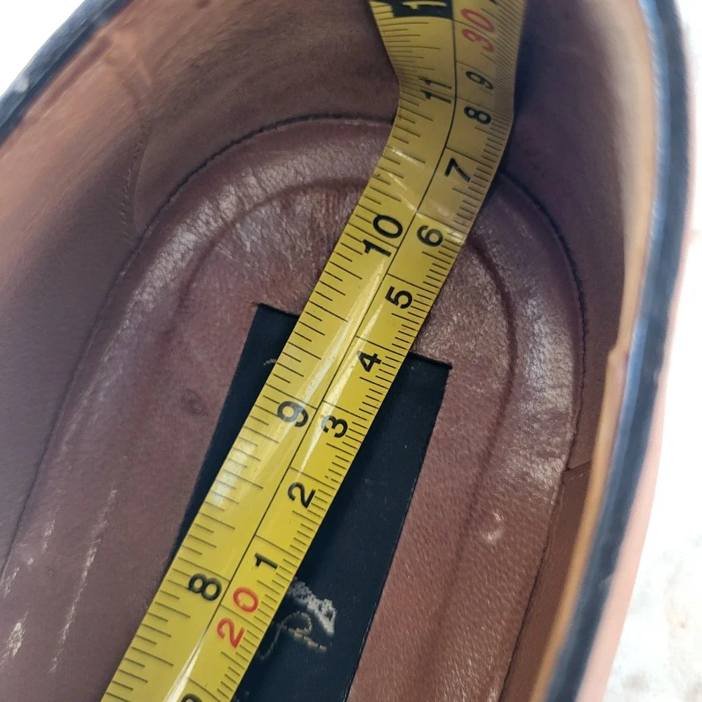Alcaudio Bevilacqua Cap Toe Monk Strap Oxfords Tan Men's Size 42/9